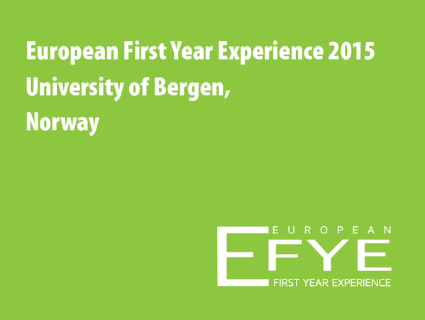 European First Year Experince 2015 conferance logo
