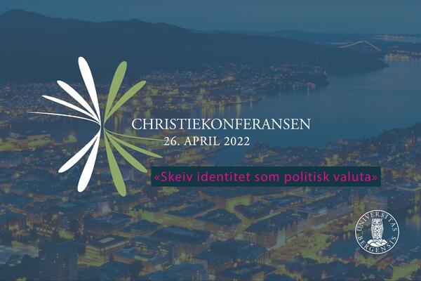 Illustrasjonsbilde for Christiekonferanse med Bergen i bakgrunnen og logoen til konferansen