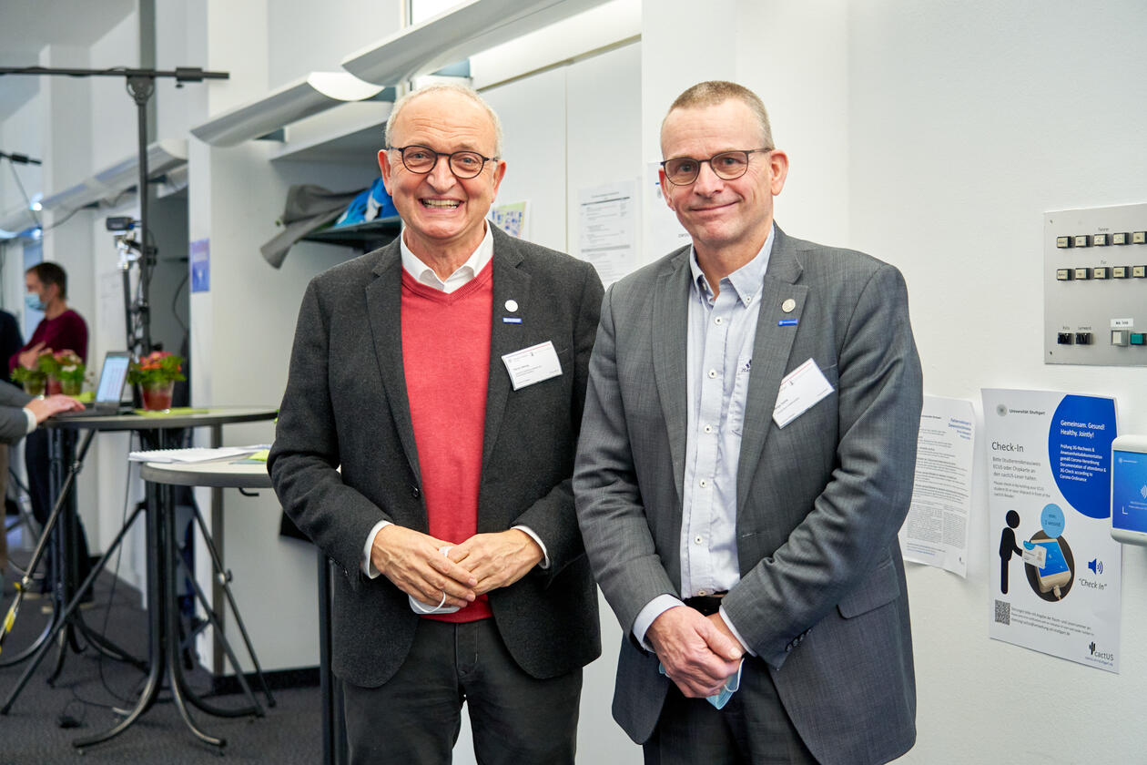 Professorane Rainer Helmig og Helge Dahle har vore sentrale i det eksisterande samarbeidet mellom Universität Stuttgart og UiB.
