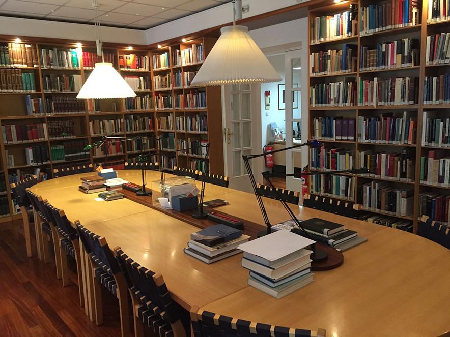 Bilde fra Det norske institutt i Athen. Bildet viser biblioteket. 