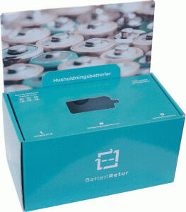 Avfalls-boks til brukte batterier