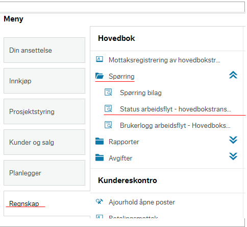 Spørring arbeidsflyt1