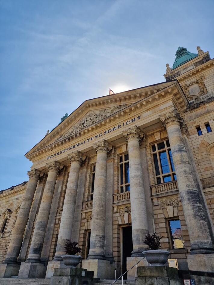 Bilde av Bundesverwaltungsgericht (tilsvarende lagmannsrett) i Leipzig