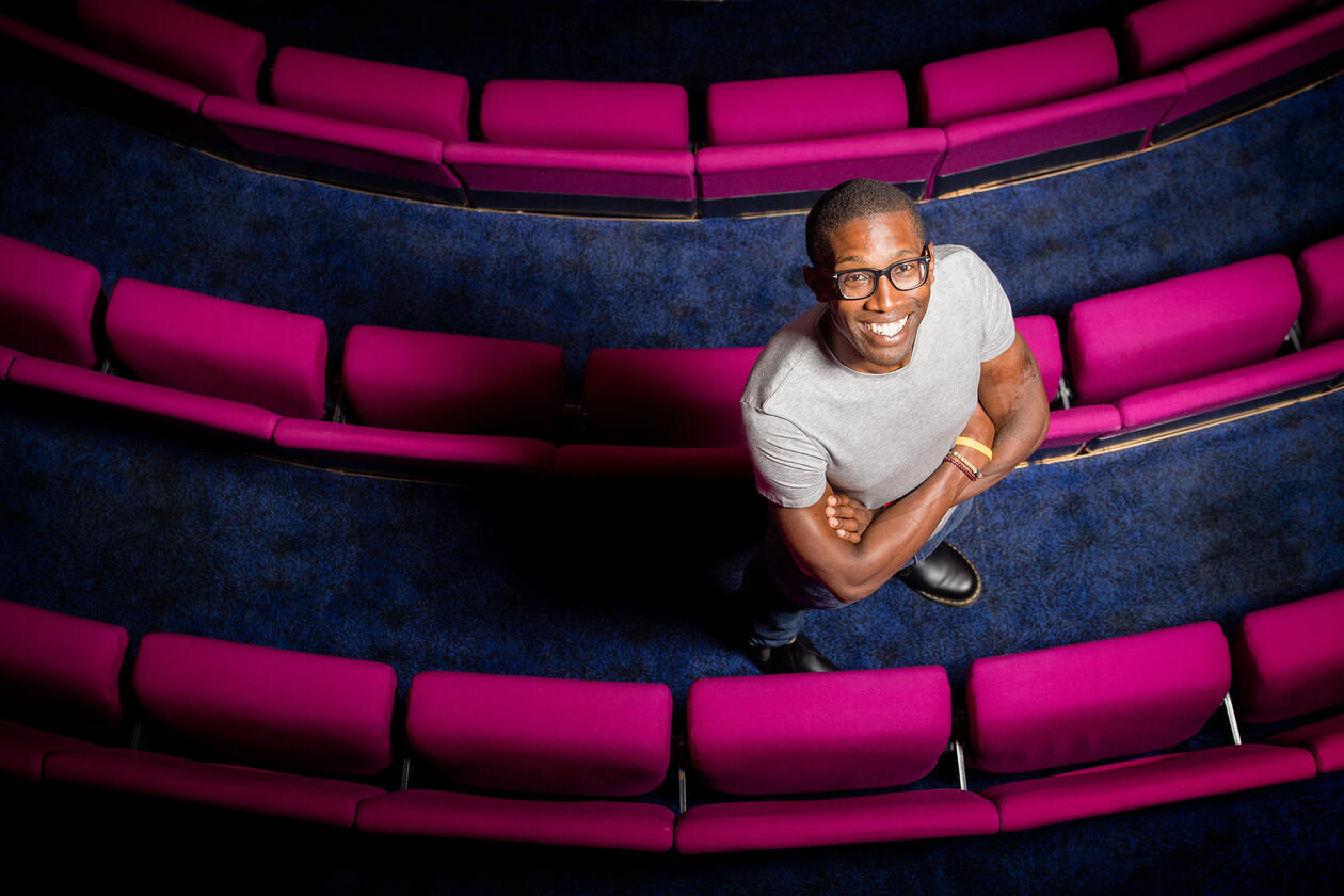 Christopher Aiden-Lee Jackson in the Royal Institution Theatre