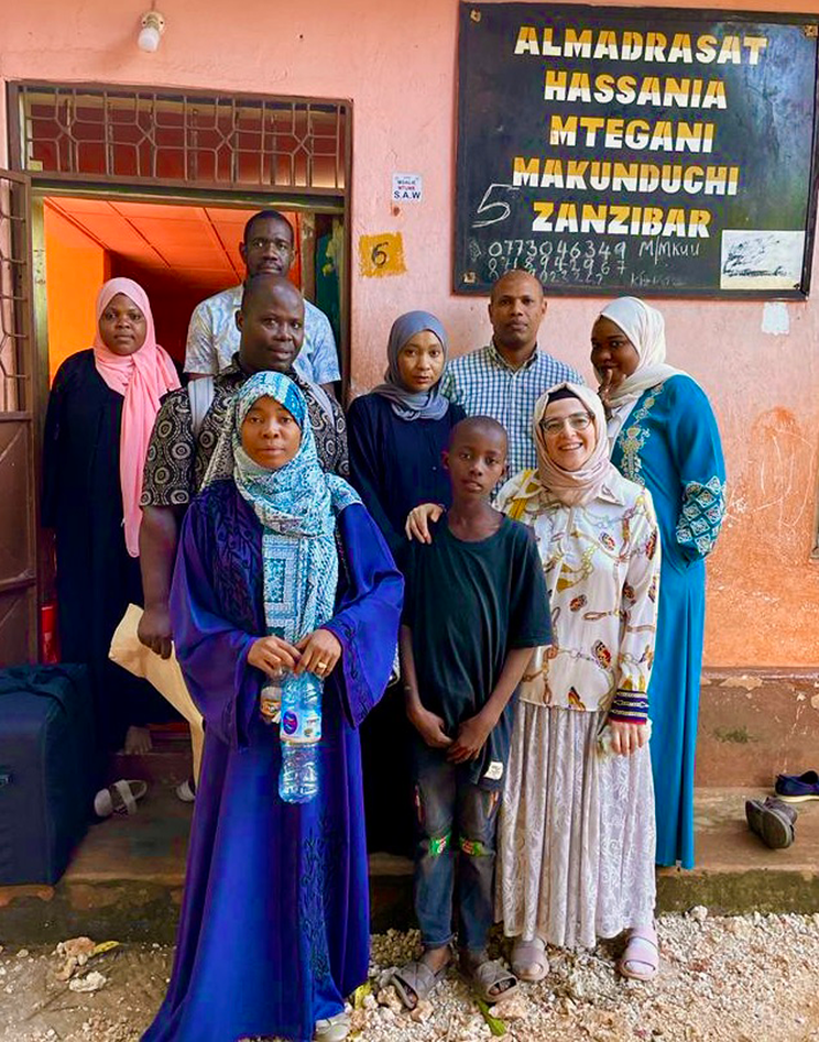 Mprint/ZIAR team at the Madrasat Hassania in Makunduchi, Zanzibar.