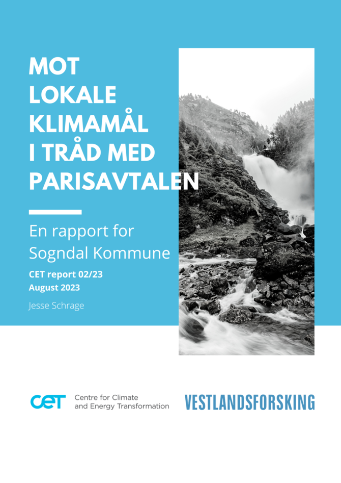 front page of policy brief for sogndal municipality