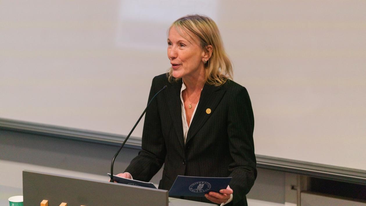 UiB-rektor Margaret Hagen taler