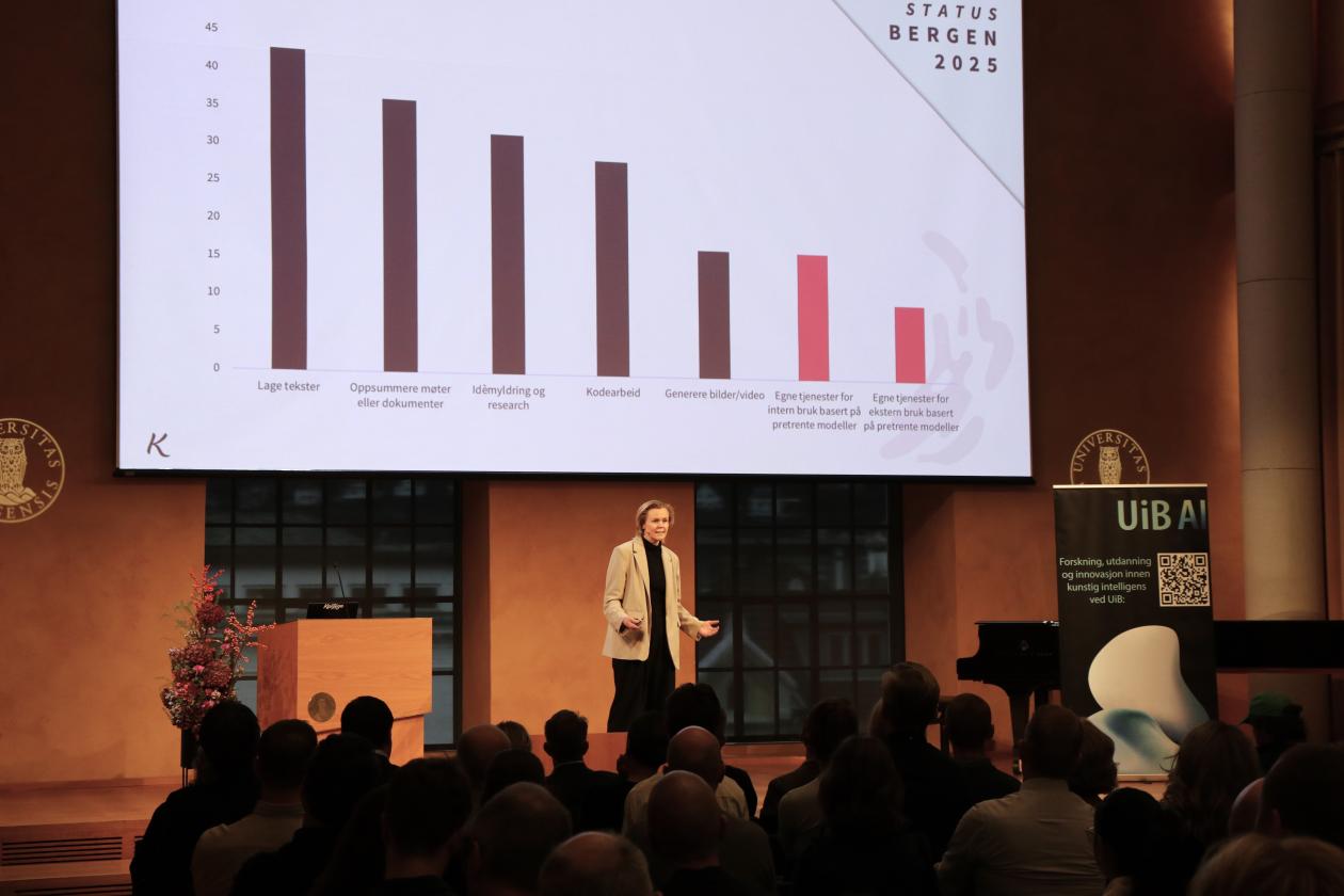 Nora Gjøen-Gjøsæter på Intelligente Bergen 2025.