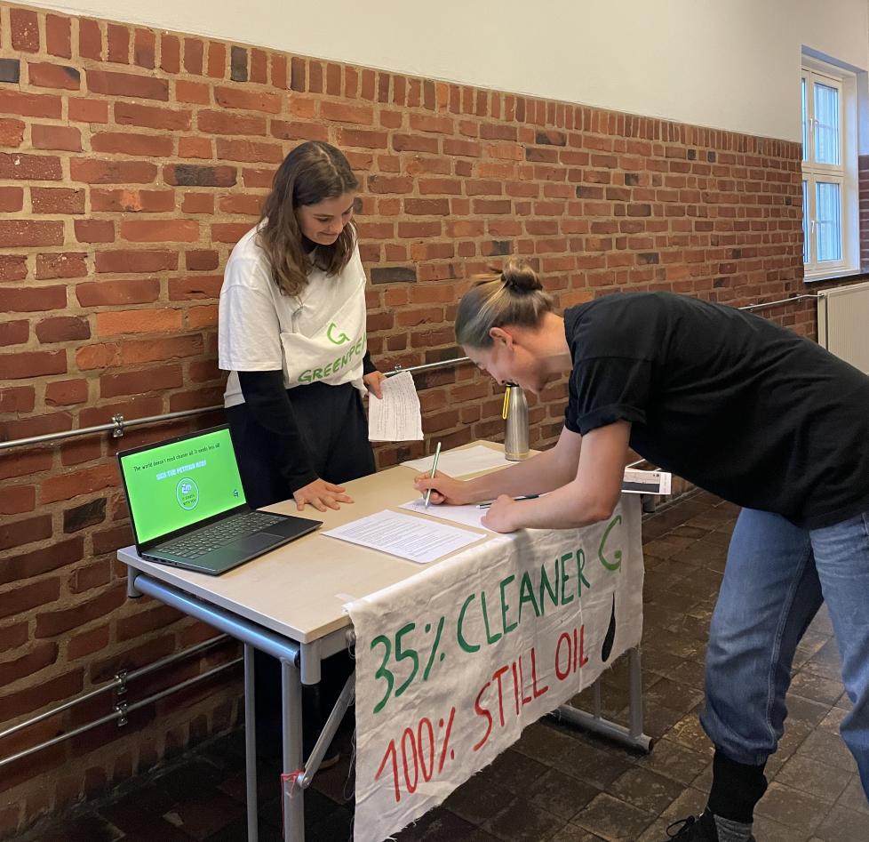The Hywind Tampen group during their presentation demonstrating the different opinions of the involved actors in this wicked case.