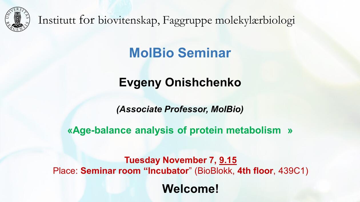 Posteroppslag om seminaret