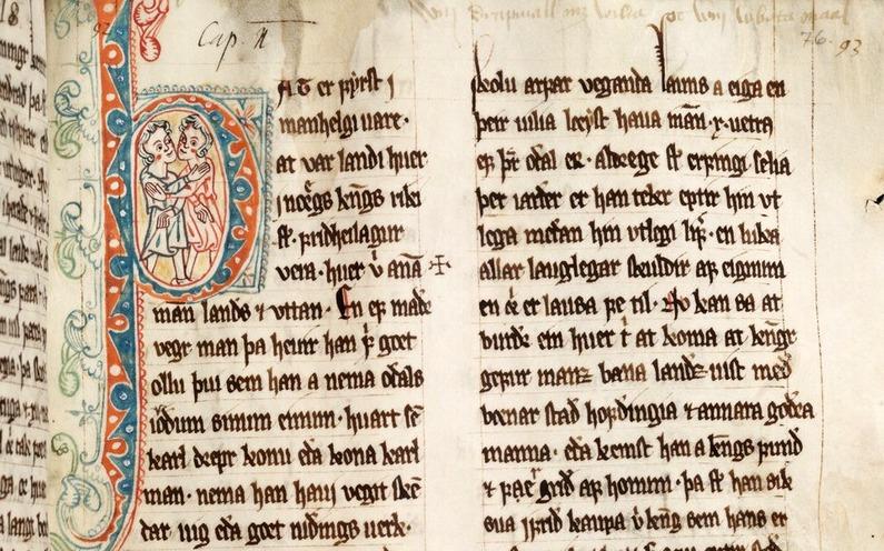 Mannhelgisbalkr 15. codex. Reenhielmianus f. 76r
