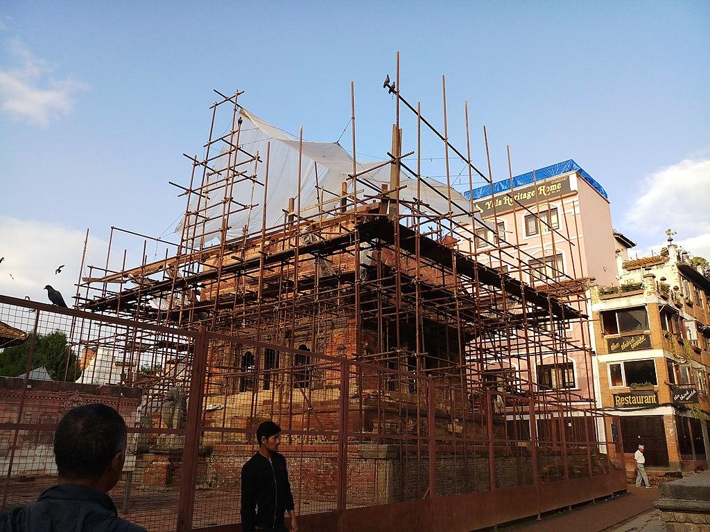 Char Narayan Temple under reconstruction