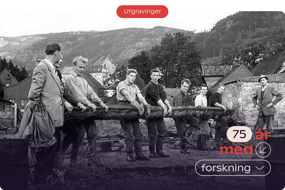 Utgraving ved Bryggen