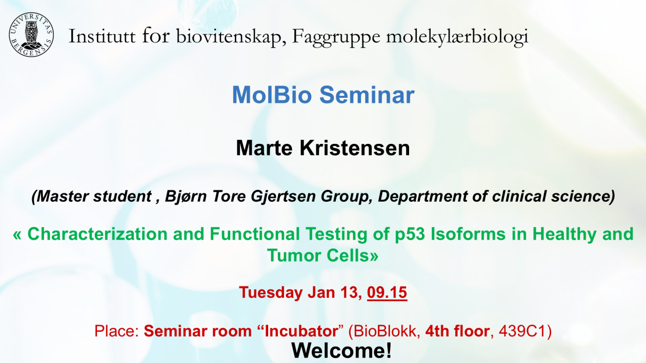 Posteroppslag om seminaret