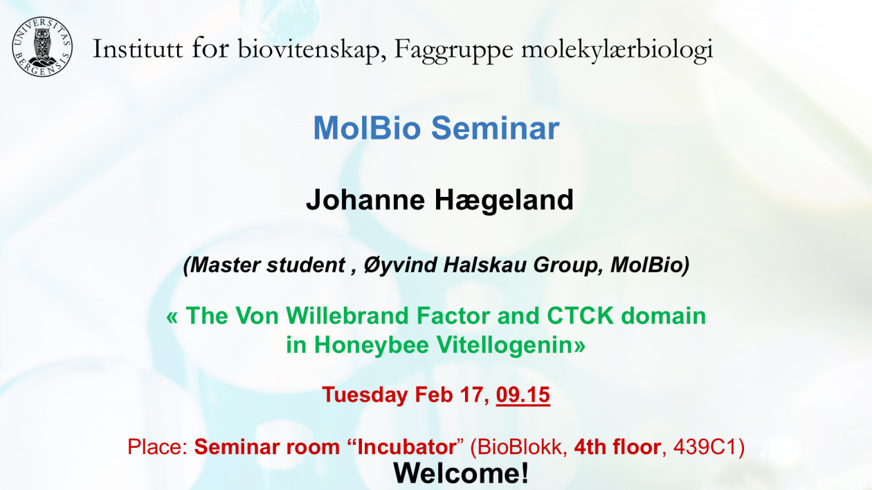 Posteroppslag om seminaret