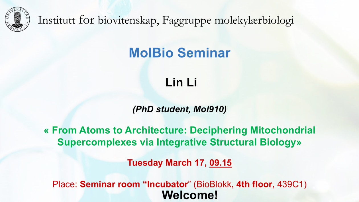 Posteroppslag om seminaret