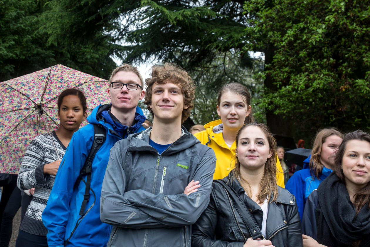 Students at Nygårdsparken