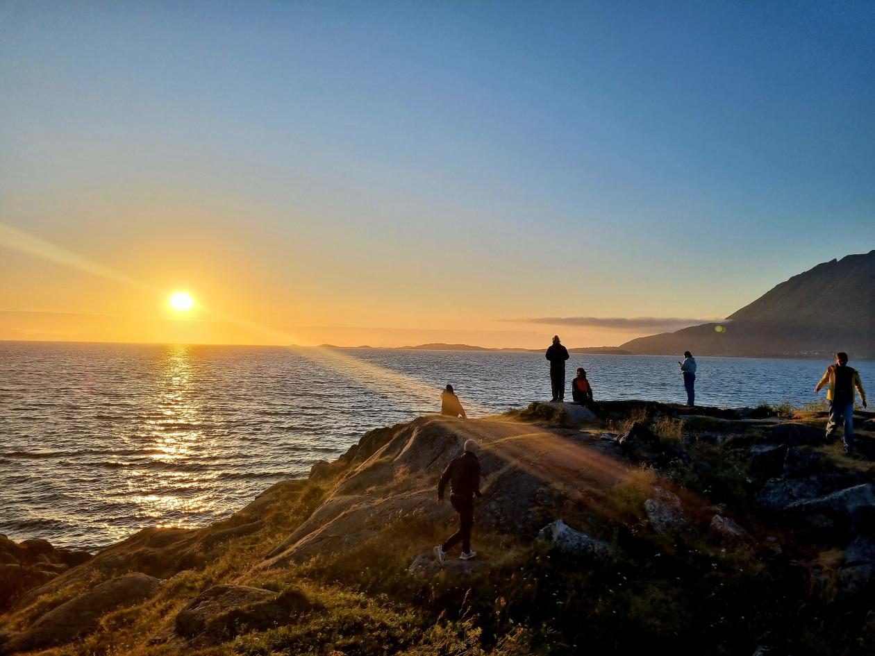 Midnattssol ved Nupen