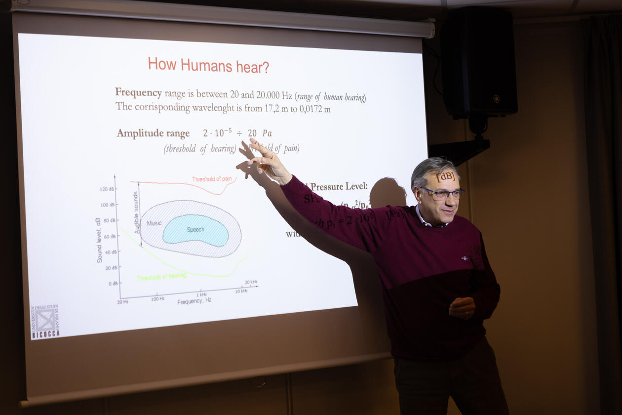 Prof. Zambon gives a lecture
