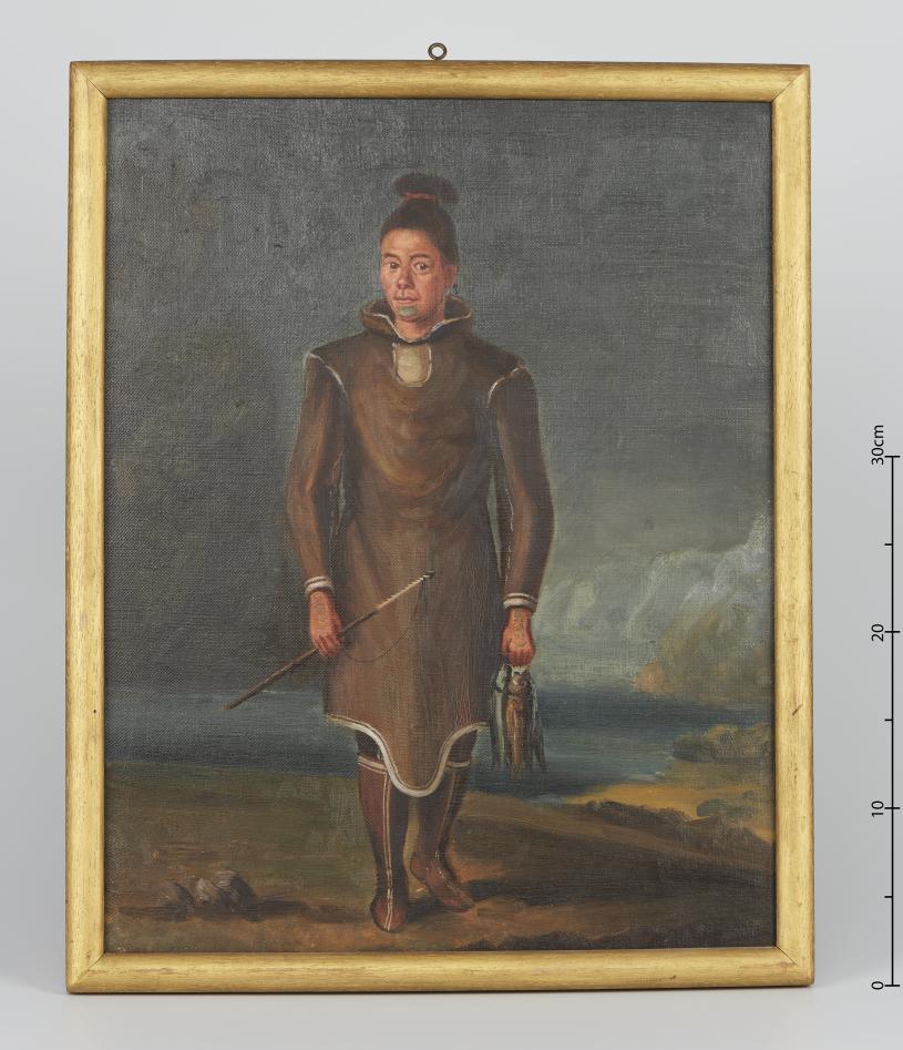 GRØNLENDER: Portrett av Marie Epeyubs Datter, malt av Mathias Blumenthal, 1747