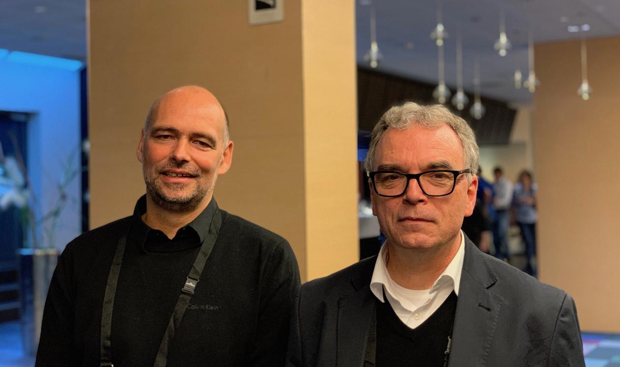 Christoph Heinze (UiB og Bjerknessenteret) og Thorsten Blenckner (Stockholm Resilience Centre)  ønsket over 80 forskere velkommen til Bergen i dag, når COMFORT prosjektet setter I gang. Heinze (til venstre) og Blenckner leder et forskerteam som skal under