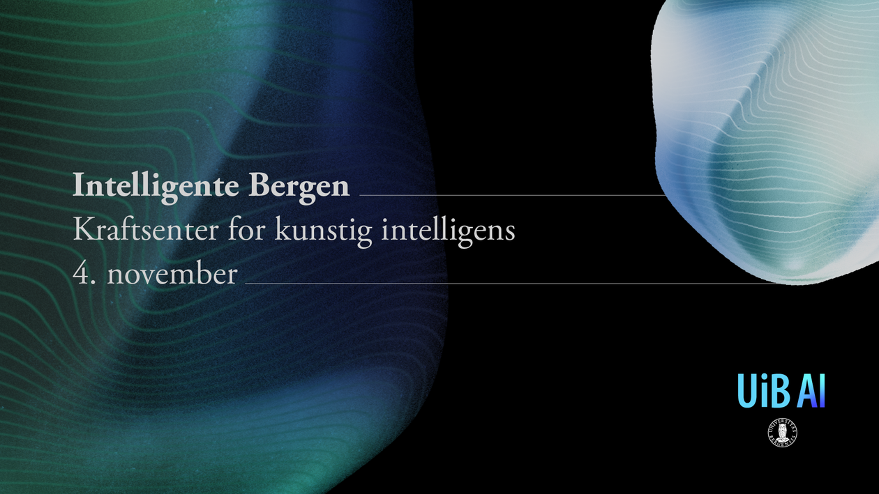 Intelligente Bergen - Kraftsenter for kunstig intelligens 4 november