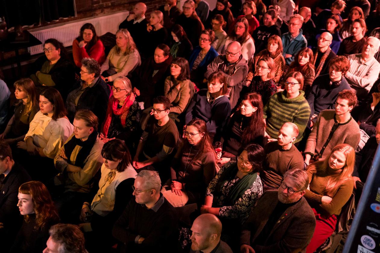 Publikum under forelesningen