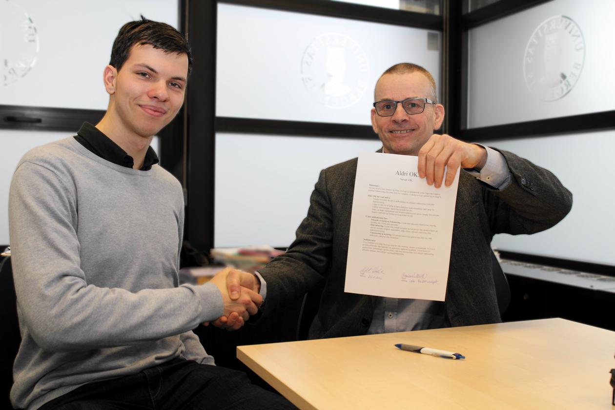 Signering av Aldri OK