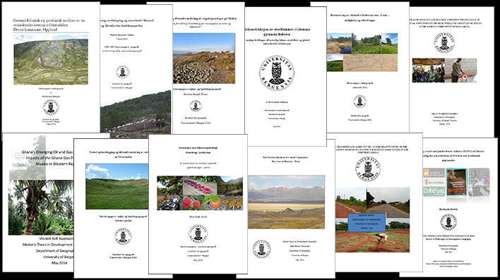 Bilde av alle framsidene