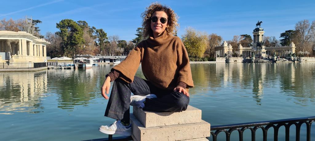 Photo of health researcher Ana Lorena Ruano in Madrid.