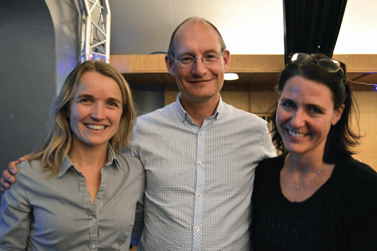 Anne-Grete, Einar og Heidi fortalte om sine jobbar som reservoarteknikar i Statoil, sykkelsjef i Bergen kommune og miljøsjef i Oslo havn.