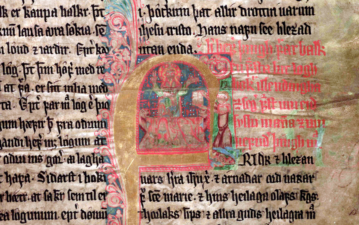 Faksimile fra middelaldermanuskript