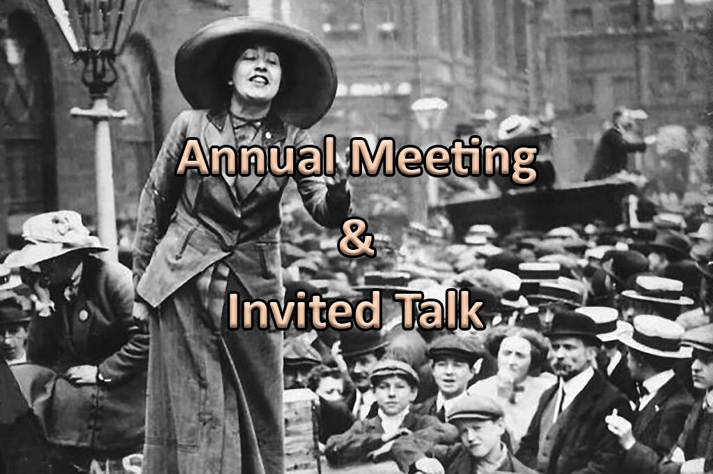 British suffragette Sylvia Pankhurst agitates for women's suffrage.