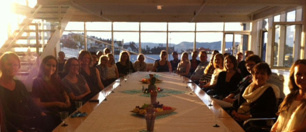 Lyttende forsamling til alumnusforedraget 2015