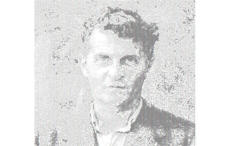 ASCII-generert bilde av Wittgenstein