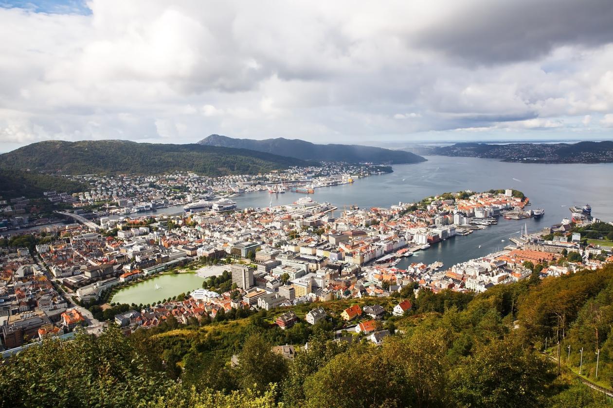 Oversiktsbilde over Bergen 