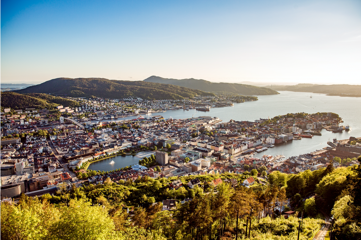 Bergen by summer
