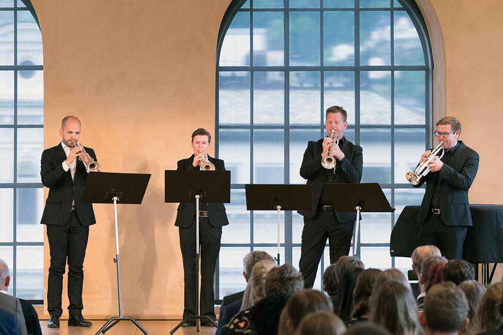 Bergen Trompetensemble på SV faks seremoni 2018