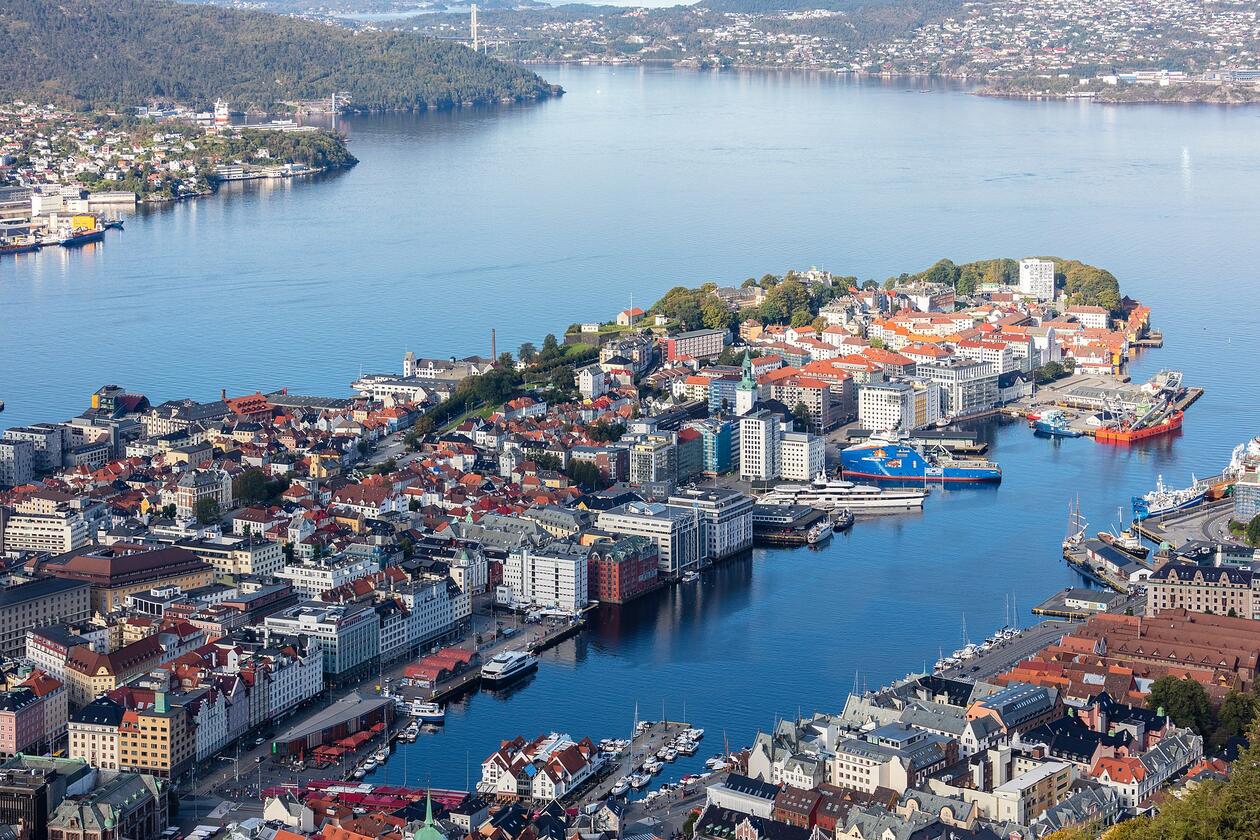 Bergen from Fløyen