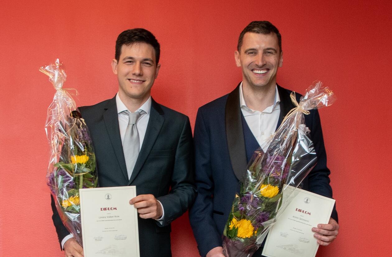 Lorenz Knie og Armin Selimovic