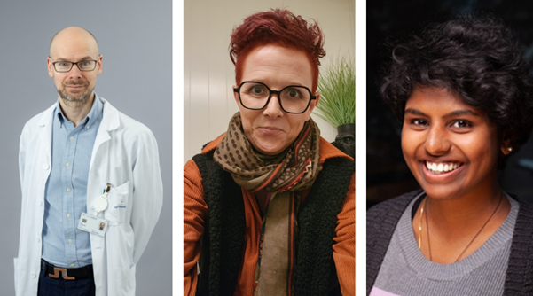(From left to right): Professor Øivind Torkildsen [credit: Eivind Senneset], Silje Tufta [credit Silje Tufta], and Dr. Sam Anandhan [credit: Spiros Kotopoulis]