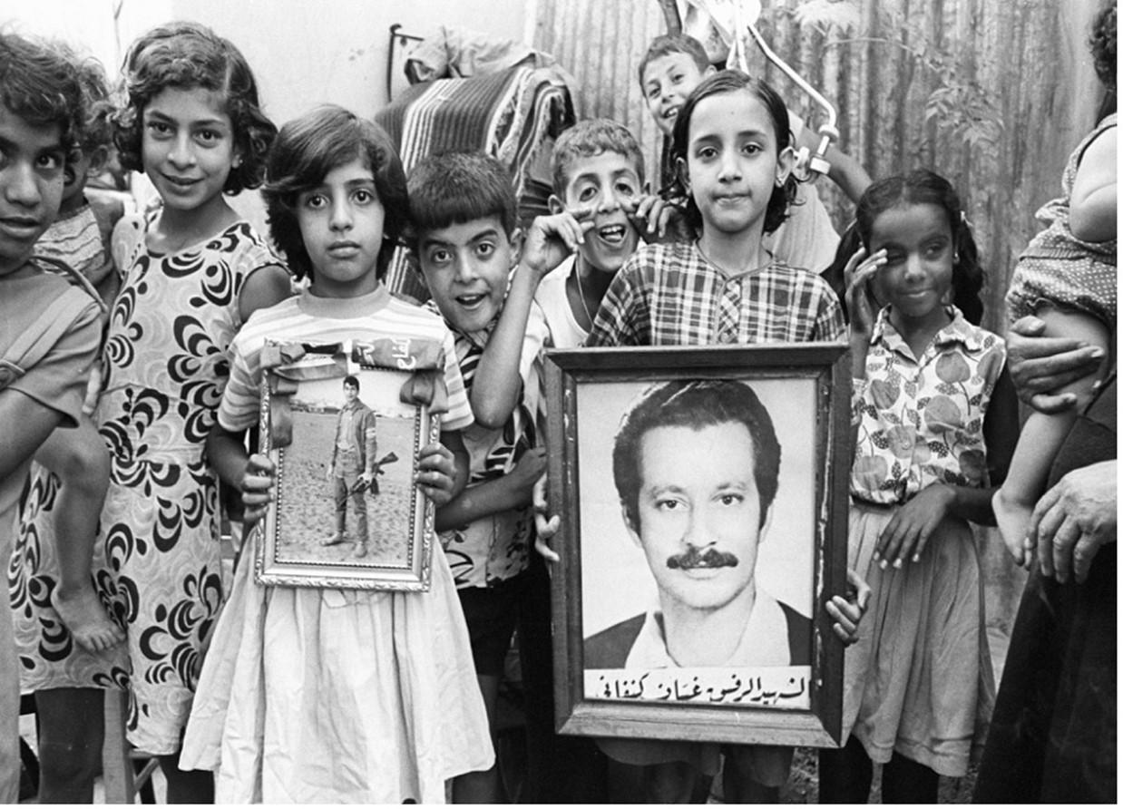 Palestinian children in a refugee camp in Beirut, 1974. Courtesy of Nils Vest
