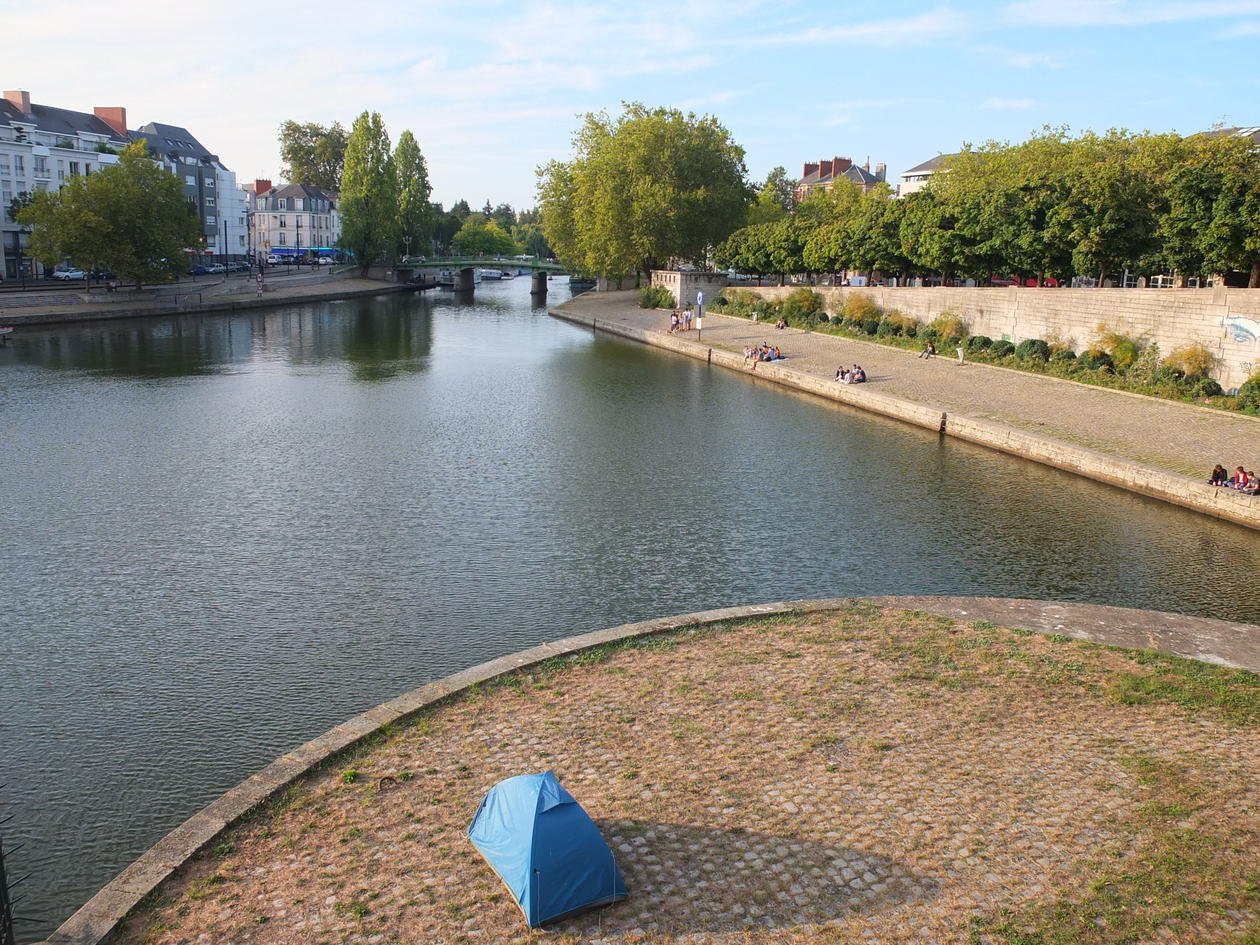 I Nantes er det to elver, la Loire og l’Erdre. Her er Erdre.