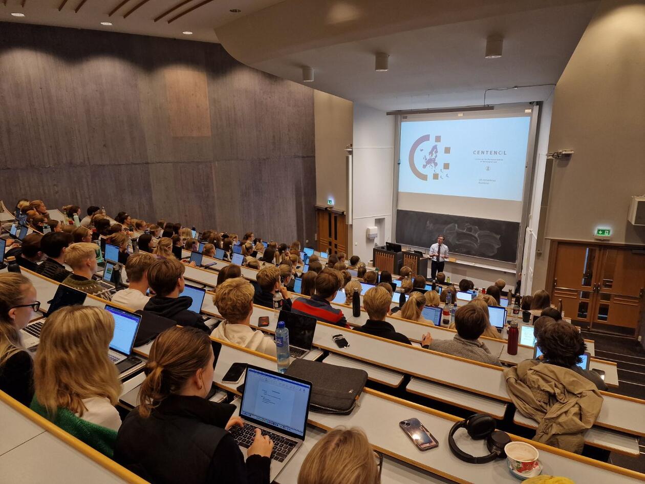 Bilde fra gjesteforelesningen