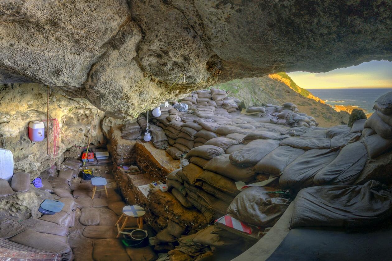 Bilde fra Blombos-hulen