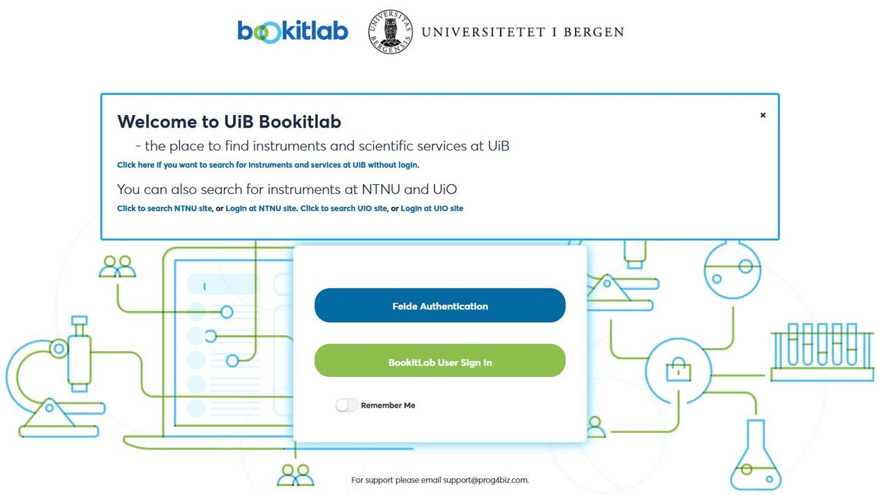 Bookitlab front page