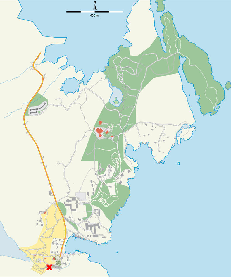 Kart over samlingene som viser frammøtested