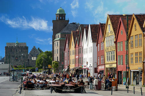 the waterfront in Bergen