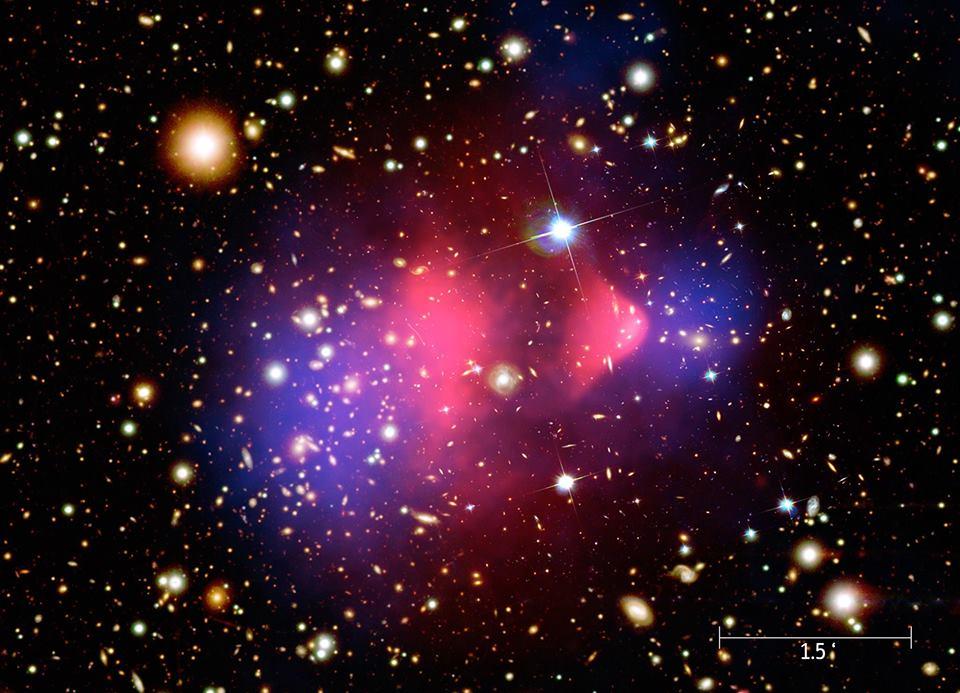 Illustrasjon av mørk materie - stjerne klynge