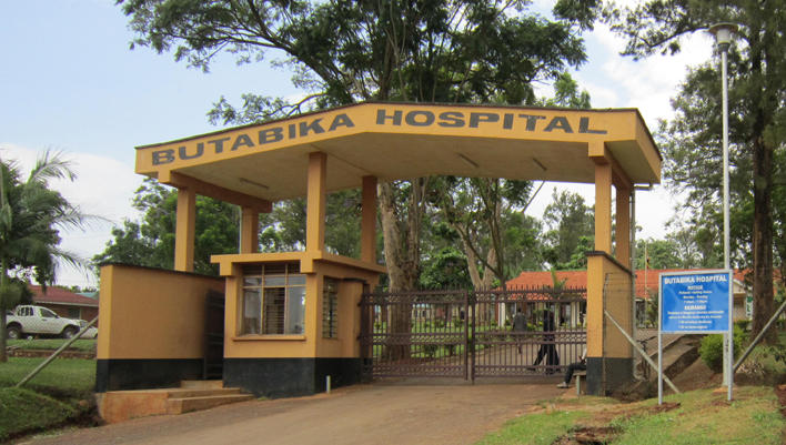 Inngangsporten til Butabika hospital